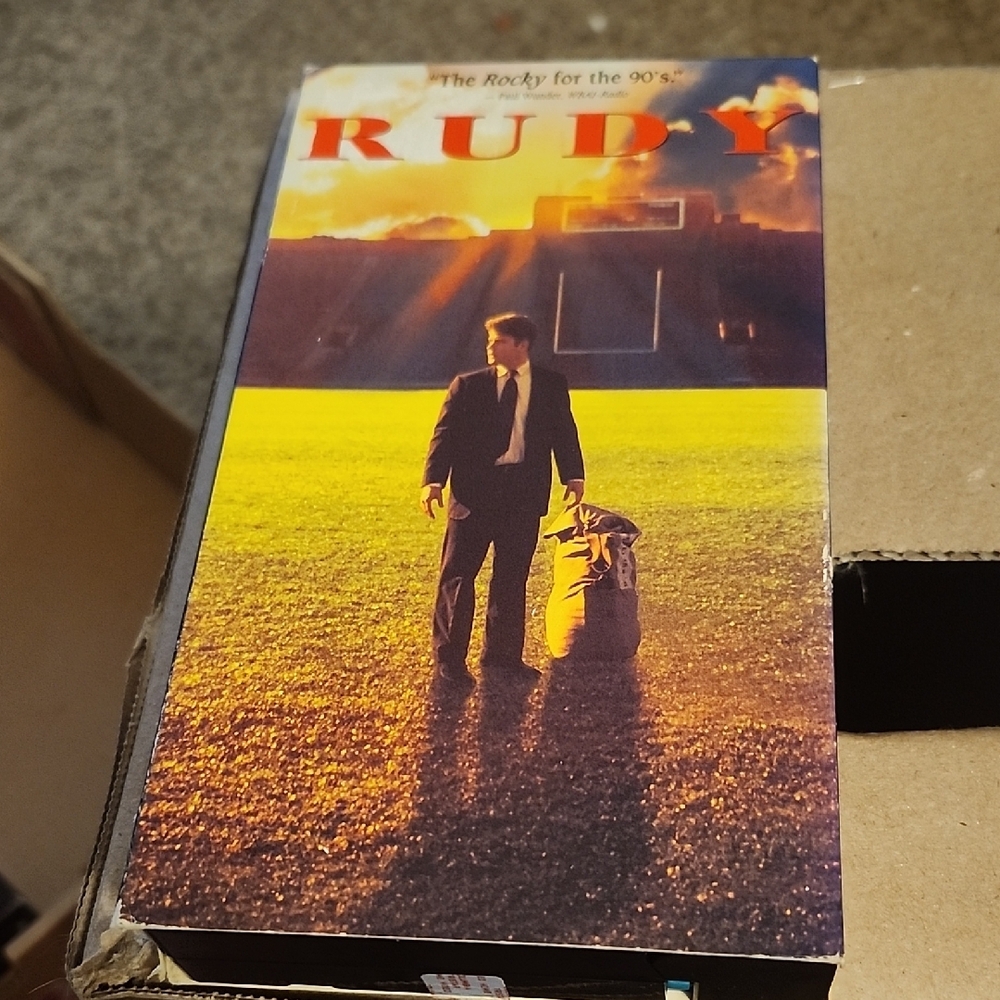 Rudy VHS Tape